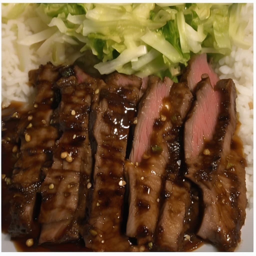 Beef & Pork Teriyaki Combo