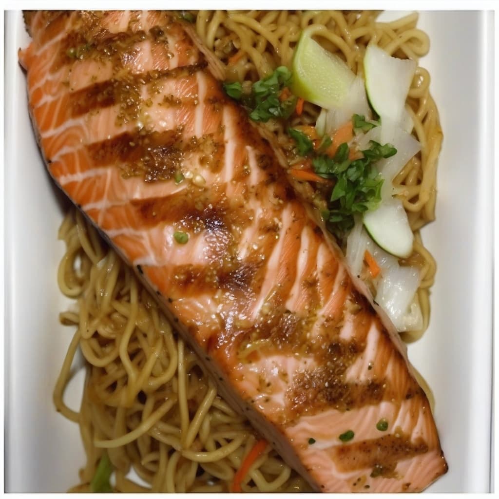 Salmon Yakisoba