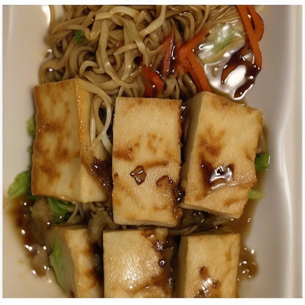 Deep-Fried Tofu Yakisoba